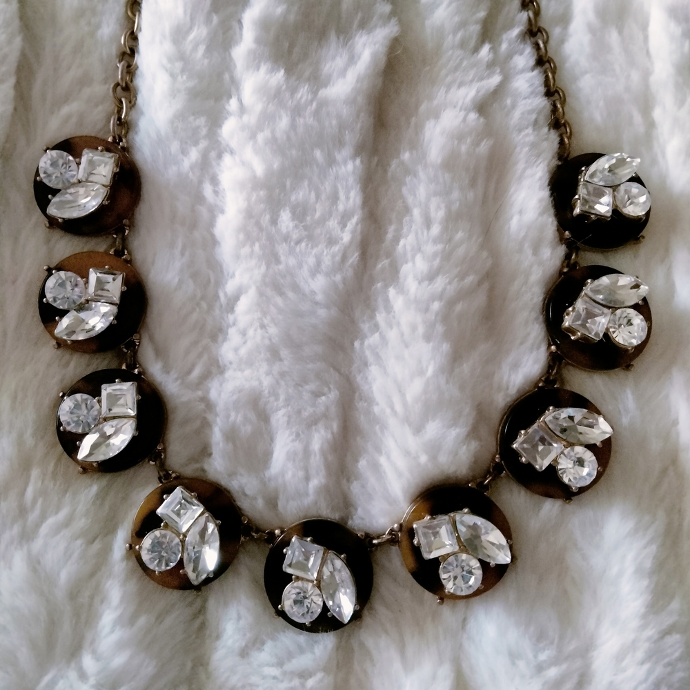 J. Crew Gold and Silver Statement Necklace